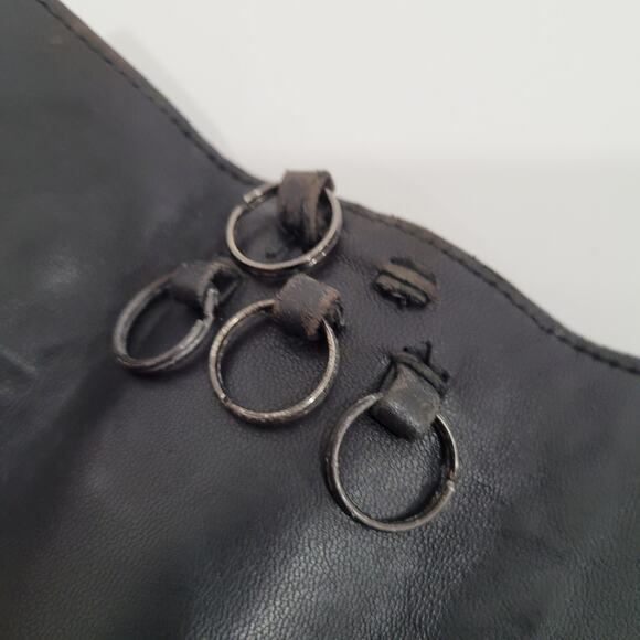 BOTTEGA VENETA Interatiato Woven Leather Key Holder Wallet Case 4 Rings Black - Picture 4 of 10